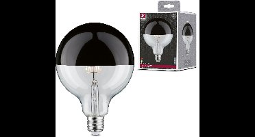 Modern Classic Edition Standaard 230 V LED Globe Kopspiegel E27 G125 600lm 6,5W 2700K dimbaar Kopspiegel black chroom