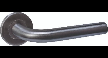 Intersteel Deurkruk Q 02 op rozet verdekt ø52x6mm PVD antraciet