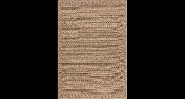 Buitenkleed | Dhaka | Strepen | Beige | 280x370 cm | Buitentapijt | Tuintapijt