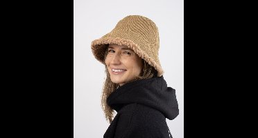 Teddy Bucket Hat | eindbaas - Teddy Bucket Hat | | Kleur Camel