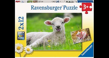 Ravensburger Puzzel Boerderijdieren - Legpuzzel - 2x12 stukjes