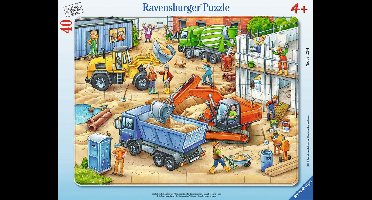 Ravensburger puzzel grote bouwvoertuigen - kinderpuzzel karton.