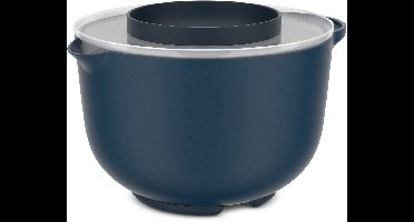 Mepal Beslagkom met spatdeksel Chef it - 3000 ml - Schaal - Magnetron- en vaatwasmachinebestendig - Bakspullen - Navy