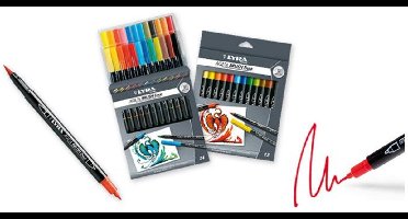 Lyra Aqua Brush Duo viltstift 12 stuk(s)
