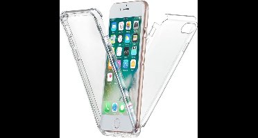 LuxeBass Hoesje geschikt voor iPhone 6 / 6s - Dubbelzijdig Siliconen hoesje - 2 in 1 (360 graden) - telefoonhoes - gsm hoes - telefoonhoesje