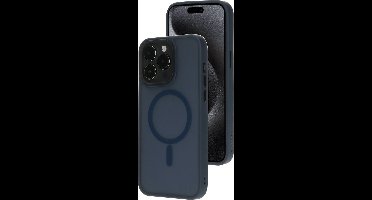 Mobiparts hoesje geschikt voor Apple iPhone 15 Pro Max - Hardcover - MagSafe - Blauw