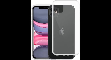 Just in Case hoesje geschikt voor iPhone 11 Hoesje Siliconen - Flexibele Case - Transparant