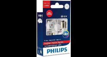 Philips X-tremeUltinon LED BA15s / P21W Red set 12898RX2 12v