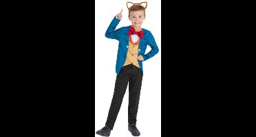 Smiffys - Gentleman Fox Kinder Kostuum - Kids tm 6 jaar - Blauw