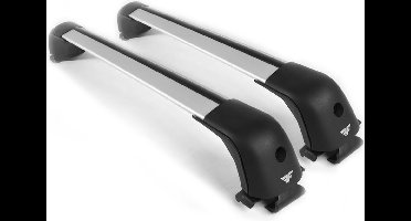 Dakdragers geschikt voor Mitsubishi Pajero Pinin 1998 t/m 2007 open dakrailing - Aluminium - Hoog laadvermogen 100kg - Wingbar Grijs - Merk Farad