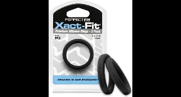 #13 Xact-Fit Cockring 2-Pack - Black