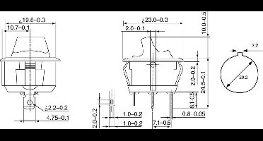 TRU COMPONENTS 1587499 TC-R13-112LP-02 LED Tuimelschakelaar 250 V/AC 6 A 1x uit/aan Continu 1 stuk(s)