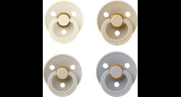 Bibs fopspeen 18+ maanden set 4 stuks Ivory, Vanilla, Sand en Cloud maat 3.