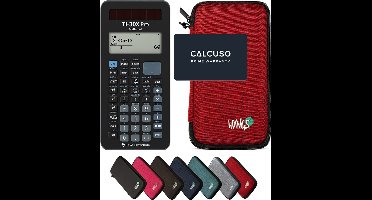 TI-30X Pro MathPrint incl. WYNGS Beschermhoes Rood - Wetenschappelijke Rekenmachine - Basis Pakket