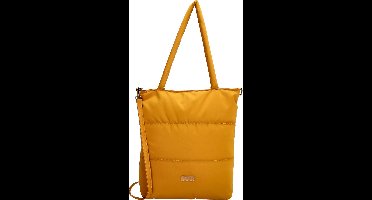 Beagles Calvia Shopper Schoudertas Trendy Puffer Soft - Tote Bag - Dames Tas - Okergeel