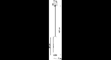 Sollux Lighting Hanglamp Luvo - 105x8x8cm - GU10 - grijs - concreet