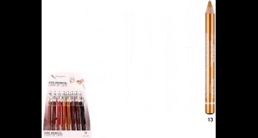 Easy Paris Cosmetics - Jumbo Oogschaduw en Oogpotlood met puntenslijper - Goud - Nummer 13 - 1 stuks