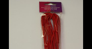 Veter imitatieleer Rood 3 Millimeter 5 Meter