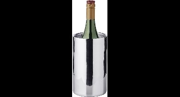 Nebraska Flessenkoeler ( 12 cm) van roestvrij staal - champagnekoeler, champagnekoeler - drankkoeler voor 1 fles - kom voor wijn, champagne en vloeistoffen - wijnkoeler