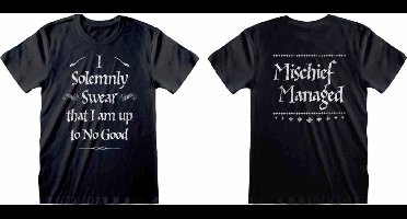 Harry Potter - Solemnly Swear Mens Tshirt - 2XL - Zwart