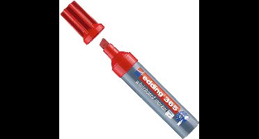 Edding 365, 1 stuk(s), Rood, Beitelvormige punt, Kunststof, Rond, 2 mm