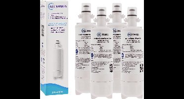 AllSpares Waterfilter (4x) voor koelkast geschikt voor LG Beko 874960100