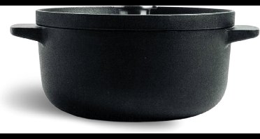 Kitchenaid geëmailleerd gietijzeren pan met roestvrijstalen dekselknop - 22 cm - 3.3 liter - Geschikt voor alle kookplaten, inclusief inductie