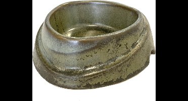 Duvoplus - Drinkbak - Hond - Eetkom Stone Vigor 500ml - 18,5x18,5x5,5cm Kaki - 1st