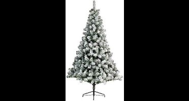 Everlands Imperial pine kunst kerstboom - H120 cm - met sneeuw - 220 tips - metalen voet - kunstboom
