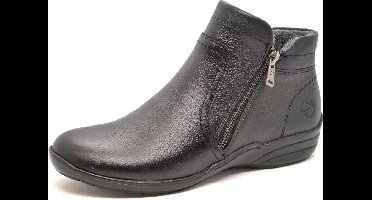 Remonte Dames Enkellaarsje - R7677-02 Zwart - Maat 36