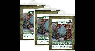 Nature plantenhoes met trekkoord - 6x stuks - H150 x D75 cm - groen - anti-vorst beschermhoes