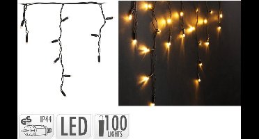 Kerstverlichting ijspegel 100 Led - Extra Warm wit - 10 meter