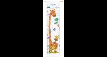 Vervaco - Telpakket kit - Geboorte - Groeimeter - Ooit word ik zo groot - PN-0147359 - Borduren - Borduurpakket - Borduurpakket geboorte - Borduurpakket volwassenen