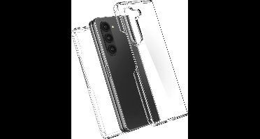 Siliconen hoesje geschikt voor Samsung Galaxy Z Fold 5 | Medium Hard hoes | Clear Beschermhoes Case - Transparant