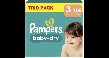 Pampers - Baby Dry - Maat 3 - Megapack - 162 luiers - 6/10KG