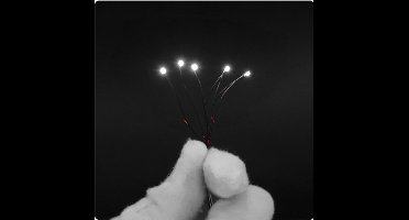 SMD 0603 led met kabel 20cm 12v 10 stuks kleur Wit