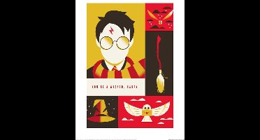 WB Art of the 100th You're a Wizard Harry Art Print 30x40cm | Poster