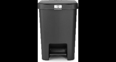 Brabantia StepUp Prullenbak - Pedaalemmer - 25 liter - Dark Grey