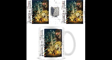 ATTACK ON TITAN S4 Mug 315 ml Special Ops Squad vs Titans