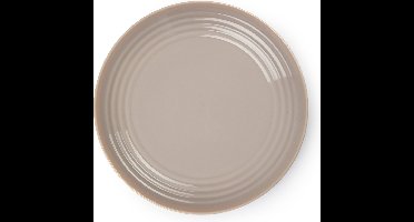 PlasticForte Rond bord/camping bord - D22 cm - beige - kunststof