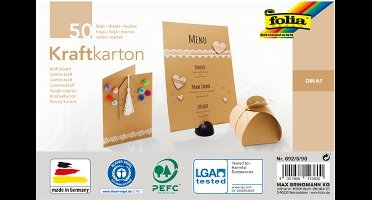 Kraftpapier Folia din A5 230gr pak à 50 vel
