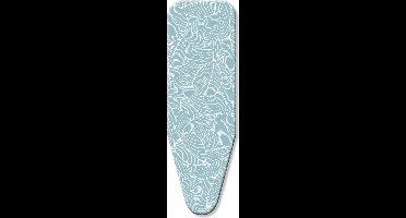 D&L Strijkplankhoes 5 Laags - Maat B voor een breedte van 43 tot 52cm en lengte van 100 tot 125cm - Turquoise blaadjes