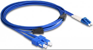 Vezel optische kabel met metalen Armouring LC Duplex naar SC Duplex Singlemode OS2 3 M