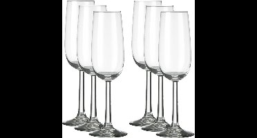 Royal Leerdam Champagneglazen/flutes Bouquet - 24x stuks - 170 ml - transparant - Cava glazen - Bruiloft