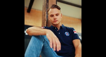 PSG poloshirt voor volwassenen - maat XL - blauw - Paris Saint-Germain