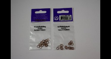 Single Splitring Antiek Koper 6 mm 5x 20 stuks (dus 100 stuks)