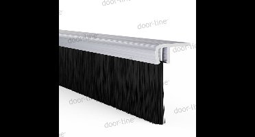 Stripborstel met F-profiel | Voor afdichting van kieren, haaks profiel 90 | Lengte: 1000 mm | Zichtbare haarlengte: 25 mm | Totale hoogte: 32,5 mm