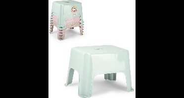 Forte Plastics Keukenkrukje/opstapje - Handy Step - beige - kunststof - 40 x 30 x 28 cm