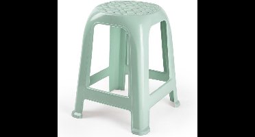 Forte Plastics Keukenkrukje/opstapje - Handy Step - mintgroen - kunststof - 37 x 37 x 46 cm