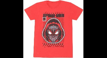 Marvel SpiderMan - Miles Morales Video Game Hooded Spider Mens Tshirt - S - Rood